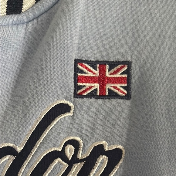 ❤️3 for $15!❤️ Blue and White London Varsity Jacket - Picture 3 of 6